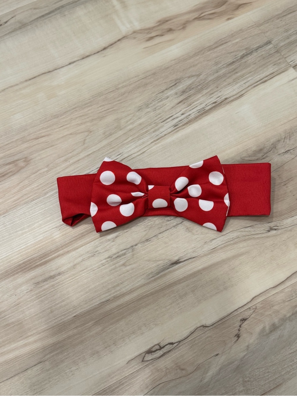 Disney Red and White Polka Dot Kids Bow Headband